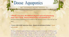 Desktop Screenshot of dooseaquaponics.com