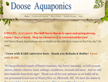 Tablet Screenshot of dooseaquaponics.com